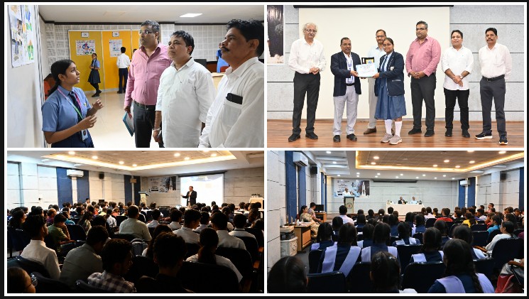 अंतरिक्ष विज्ञान से सजे रायपुर के स्कूल: राष्ट्रीय अंतरिक्ष दिवस पर 150+ विद्यार्थियों ने दिखाई वैज्ञानिक सोच, पोस्टर में गढ़ी भारत की ‘थुम्बा से चंद्रमा’ तक की गौरवगाथा