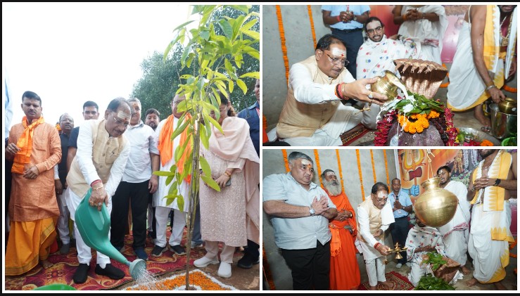 कर्रा की पावन धरती से CM साय का धर्म और विकास पर बड़ा दांव! बाबा कर्मेश्वर का रुद्राभिषेक, मां के नाम रोपा रुद्राक्ष, 50 हजार श्रद्धालुओं के रामलला दर्शन और 19 तीर्थस्थलों की योजना का जिक्र