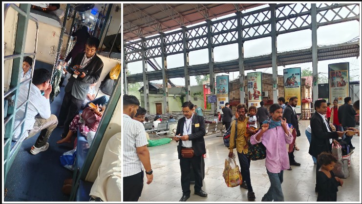 बिलासपुर स्टेशन पर रेलवे का बड़ा एक्शन! 21 ट्रेनों में चला सघन टिकट चेकिंग अभियान, बिना टिकट समेत 277 मामले पकड़े गए, वसूला गया ₹1.79 लाख जुर्माना