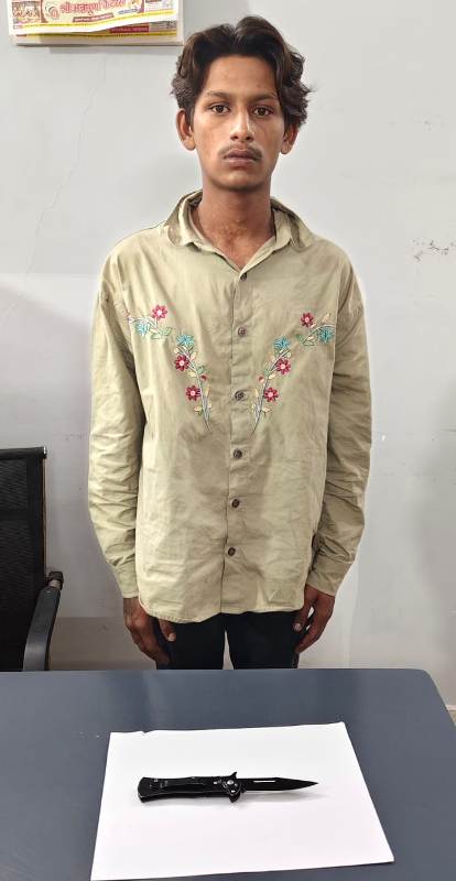 रायपुर में खुलेआम हथियार लहराकर दहशत फैलाने की कोशिश! DD नगर पुलिस की घेराबंदी में 21 वर्षीय आरोपी गिरफ्तार, आर्म्स एक्ट में केस दर्ज