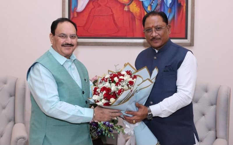 छत्तीसगढ़ के स्वास्थ्य तंत्र को मिलेगी नई ताकत! साय-नड्डा मुलाकात में दूरस्थ अंचलों तक बेहतर इलाज पहुंचाने पर जोर, केंद्र ने हरसंभव सहयोग का दिया भरोसा