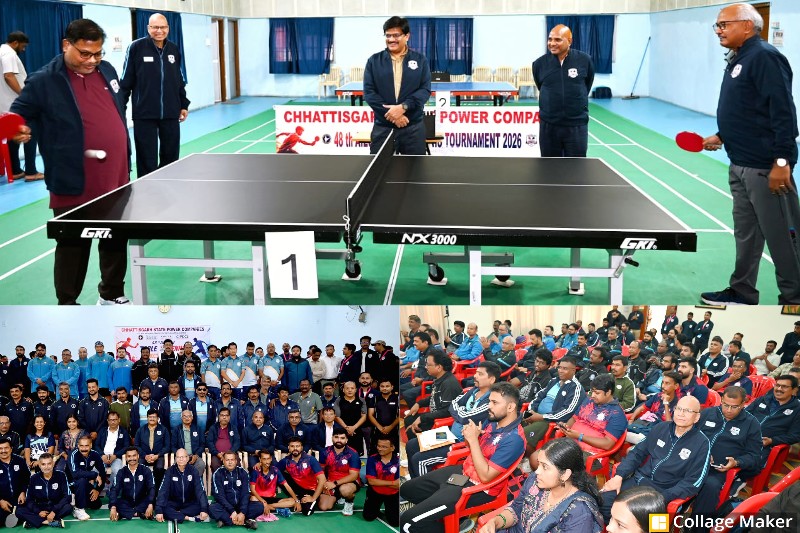 पॉवर कंपनी के आतिथ्य में 48वीं अखिल भारतीय टेबल टेनिस प्रतियोगिता का शुभारंभ : देशभर की 9 टीमें आमने-सामने, बहुभाषी मंच संचालन ने उद्घाटन समारोह में बांधा समां, टीम इवेंट से पुरुष एकल-युगल तक दिखेगा खिलाड़ियों का दमखम.