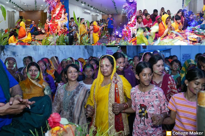 बगिया में गूंजे ‘गणपति बप्पा मोरया’ के जयकारे, बाजे-गाजे और रंग-गुलाल के बीच निकली भव्य विसर्जन यात्रा, मैनी नदी तट पर दी गई भावभीनी विदाई.
