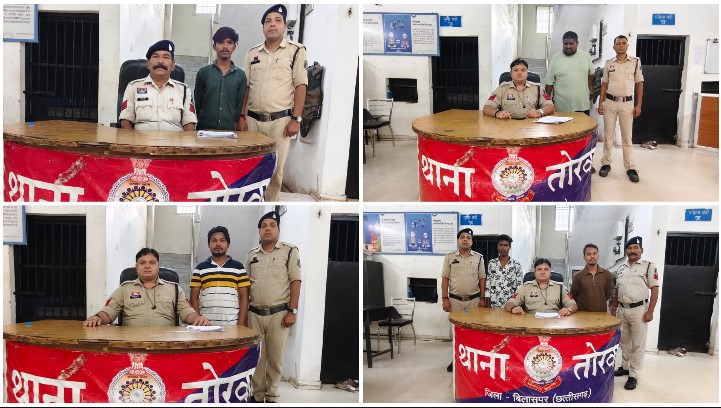 तलवार-चाकू लहराने वालों पर पुलिस का तगड़ा प्रहार! 3 बदमाशों पर आर्म्स एक्ट, 2 पर प्रतिबंधात्मक कार्रवाई—लूट-चोरी का फरार स्थाई वारंटी भी गिरफ्तार