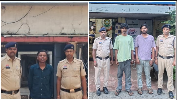 शराब बिक्री की तैयारी पर पुलिस की ताबड़तोड़ कार्रवाई, मोहन नगर-भिलाई नगर में 3 गिरफ्तार; 104 पौवा अवैध शराब बरामद