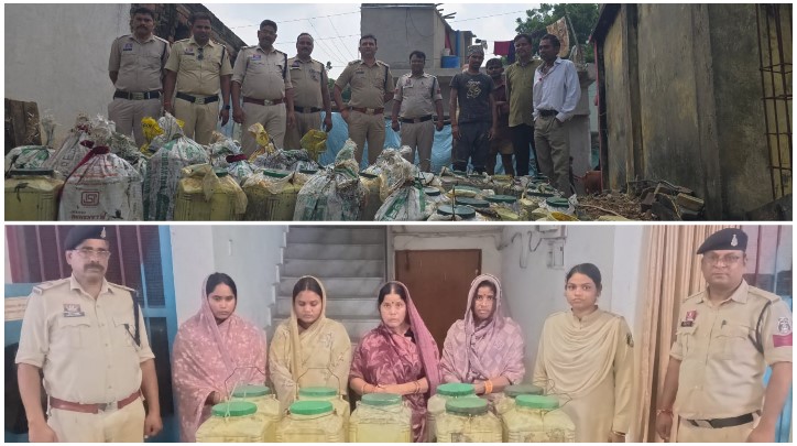 शराब दुकान बंद तो शुरू कर दी अवैध महुआ शराब की बिक्री, चकरभाठा पुलिस का ऑपरेशन प्रहार—4 महिलाएं गिरफ्तार, 135 लीटर शराब बरामद