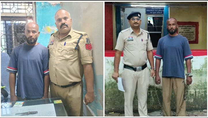 बटनदार चाकू लेकर राहगीरों को डराना पड़ा भारी, पुलिस को देखकर भागने की कोशिश नाकाम—आर्म्स एक्ट में आरोपी गिरफ्तार, हथियार बरामद