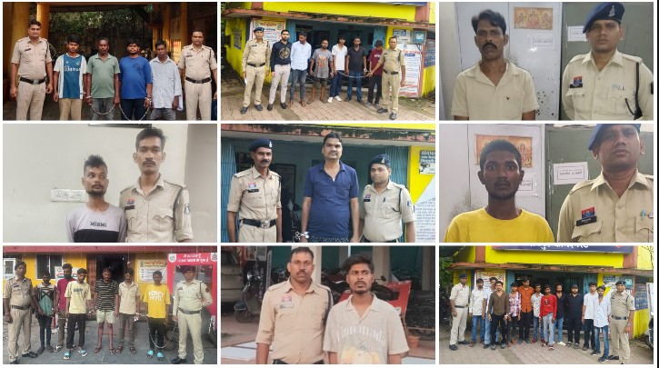 बदमाशों और वारंटियों पर पुलिस का शिकंजा! सेंट्रल जोन के साप्ताहिक अभियान में 154 गिरफ्तार, हथियार-शराब से लेकर असामाजिक तत्वों पर ताबड़तोड़ कार्रवाई