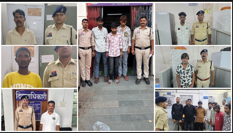 रायपुर सेंट्रल जोन में चाकूबाजों पर पुलिस का शिकंजा, 24 घंटे में 5 बदमाश गिरफ्तार; धारदार चाकू बरामद, आर्म्स एक्ट में भेजे गए जेल