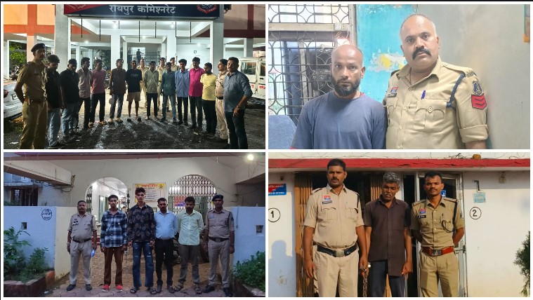 अवैध शराब से गांजा और चाकू तक, रायपुर पश्चिम पुलिस का बड़ा एक्शन! 150 आरोपी दबोचे, 282 पर कोटपा एक्ट की कार्रवाई से मचा हड़कंप