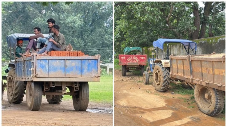 सीएम हेल्पलाइन की शिकायतों पर खनिज विभाग का त्वरित एक्शन : अवैध खनन एवं परिवहन पर बड़ी कार्रवाई, रेत-मिट्टी और गिट्टी से लदे 4 ट्रैक्टर व 1 हाईवा जप्त