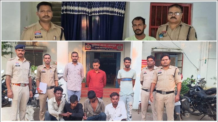बदमाशों पर पुलिस का ताबड़तोड़ प्रहार! चाकू लहराकर राहगीरों को डराने वाला गिरफ्तार, नशा-अड्डाबाजी करते 7 बदमाशों पर भी कसा शिकंजा