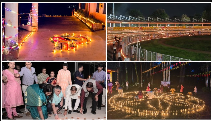 ‘आशीर्वाद का दीया’ से जगमगाया सरगुजा, सेवा और समर्पण का लिया गया संकल्प