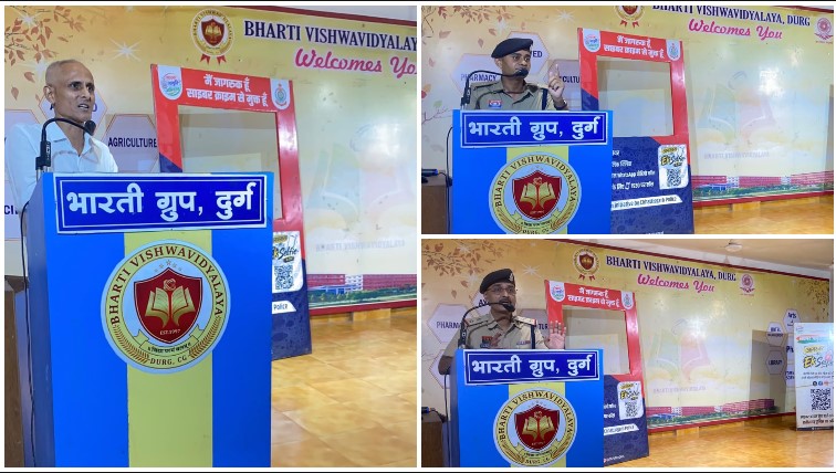 भारती विश्वविद्यालय में साइबर ठगी से बचाव से लेकर बालिका सुरक्षा तक जागरूकता, अंतर्राष्ट्रीय साइकिलिस्ट संतोष मिश्रा ने साझा किए सड़क सुरक्षा के अनुभव