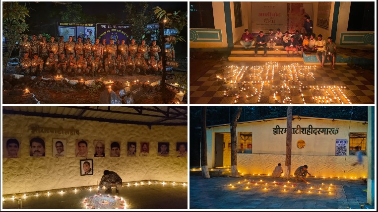 बस्तर में 1,986 जगहों पर जली सेवा संकल्प की ज्योति, शहीद स्मारकों से कर्रेगुट्टा पहाड़ियों तक रोशनी; 1,031 पूर्व नक्सल प्रभावित गांवों में भी जगमगाए दीप