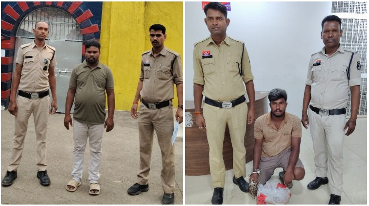 ऑपरेशन आघात’ में रायगढ़ पुलिस का बड़ा एक्शन! अवैध महुआ शराब के साथ दो आरोपी गिरफ्तार, 18 लीटर शराब और बाइक जब्त; नशे के कारोबार पर शिकंजा
