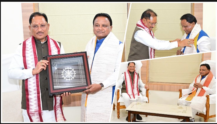 ओडिशा के मुख्यमंत्री मोहन चरण माझी से मिले मुख्यमंत्री विष्णु देव सायछत्तीसगढ़-ओडिशा के विकास, सहयोग और जनकल्याण से जुड़े विषयों पर हुई अहम चर्चा