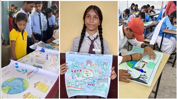1,483 स्कूलों के 97,754 विद्यार्थियों ने दिखाई रचनात्मकता, रंगों और भाषणों में गूंजा ‘मेरे सपनों का भारत’; शिक्षा, तकनीक, हरित विकास और आत्मनिर्भर भारत की परिकल्पना ने जीता मन