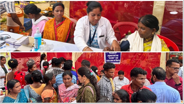 सेवा संकल्प का असर: गंगालूर में एक ही शिविर में 159 लोगों की ओपीडी, 114 की टीबी स्क्रीनिंग और 151 एक्स-रे, गांव तक पहुंची स्वास्थ्य सेवाओं की पूरी श्रृंखला