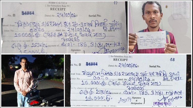 ब्रेथ एनालाइजर ने खोली शराबी ड्राइविंग की पोल, हथबंद पुलिस ने 2 चालकों को पकड़ा; कोर्ट ने लगाया ₹30 हजार का जुर्माना, अब लाइसेंस निलंबन की तैयारी