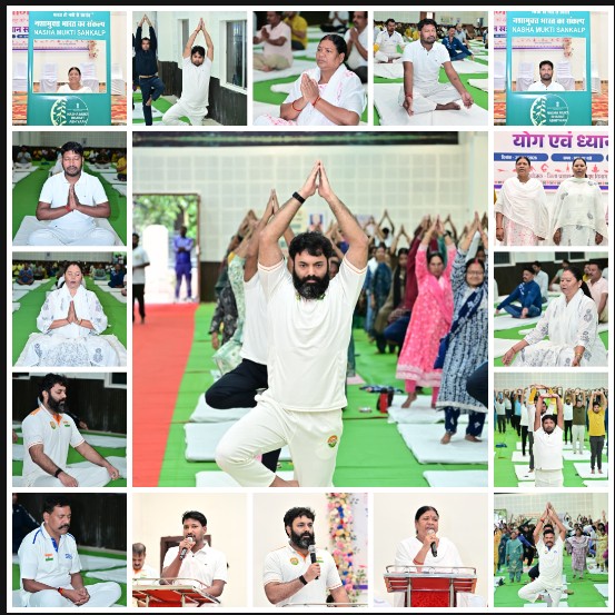 जशपुर में सेवा संकल्प अभियान का दिखा असर, योग-ध्यान से स्वस्थ जीवन का संदेश और नशामुक्ति का लिया संकल्प; कलेक्टर ने किया ‘फिट इंडिया-फिट जशपुर’ वॉकाथॉन का ऐलान