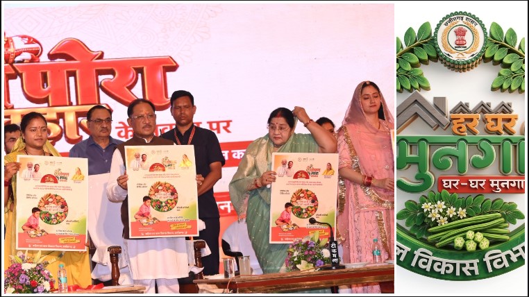 छत्तीसगढ़ के ‘हर घर मुनगा’ अभियान की देशभर में गूंज, ‘मन की बात’ में प्रधानमंत्री मोदी ने किया उल्लेख; 10.29 लाख से अधिक पौधों का वितरण, पोषण जनजागरण को मिली नई पहचान
