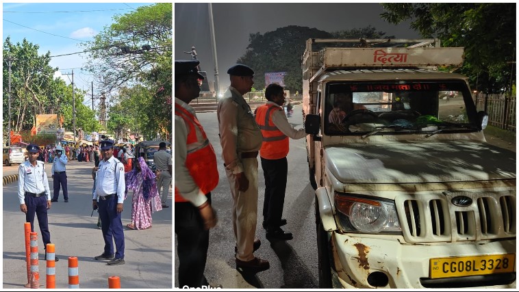 सड़क हादसों पर लगाम के लिए दुर्ग पुलिस की पैनी नजर, ब्लैक स्पॉट से लेकर ग्रे स्पॉट तक विशेष नाकेबंदी; बिना हेलमेट से शराब पीकर ड्राइविंग तक 11 हजार से ज्यादा पर कार्रवाई