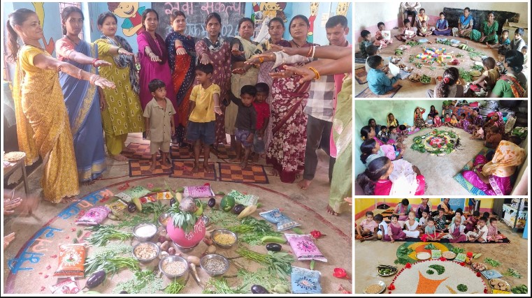 ‘आंगन मिलन’ से सजे नारायणपुर के आंगनबाड़ी केंद्र, बच्चों से आत्मीय संवाद के साथ गोद भराई और अन्नप्राशन संस्कार ने बढ़ाया उत्सव का उल्लास