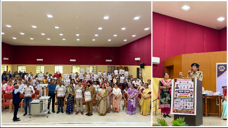 सुरक्षित सड़कें सिर्फ कानून से नहीं, जिम्मेदार नागरिकों से बनेंगी! डॉ. राधाबाई कन्या महाविद्यालय की 300 छात्राओं को यातायात नियमों, हेलमेट-सीट बेल्ट, लेन अनुशासन और सिविक सेंस की दी सीख
