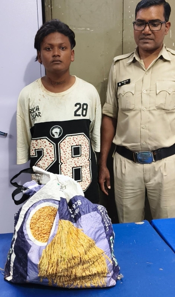 अवैध शराब बेचने निकला 19 वर्षीय युवक गिरफ्तार, प्लास्टिक थैले से 35 पाव देशी मसाला शराब बरामद; डी.डी. नगर पुलिस ने किया बड़ा एक्शन