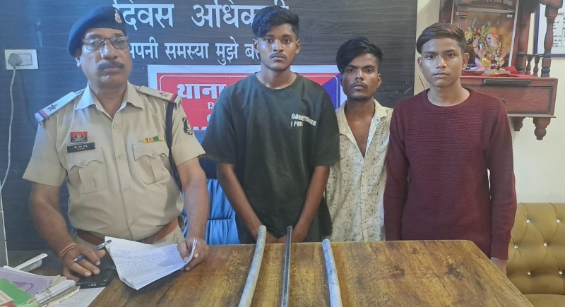 पुरानी रंजिश में जानलेवा हमला! संजय राजपूत पर लाठी-लोहे के पाइप से ताबड़तोड़ वार, सरकंडा पुलिस ने तीन आरोपियों को दबोचा; हथियार बरामद