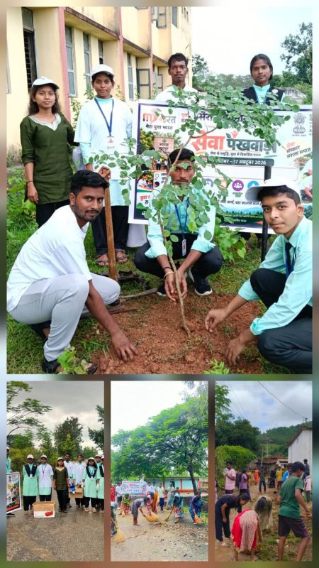 सेवा संकल्प अभियान में युवाओं ने संभाली स्वच्छता और पर्यावरण की कमान, जशपुर के मनोरा-फरसाबहार सहित कई क्षेत्रों में MY Bharat स्वयंसेवकों ने चलाया सफाई अभियान, तपकरा में किया पौधरोपण