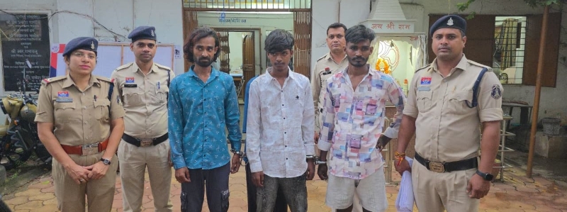 हेरोइन तस्करी मामले में फरार चल रहे 3 आरोपी आखिरकार पुलिस के हत्थे चढ़े, 70 ग्राम से ज्यादा हेरोइन सहित 29 लाख की सामग्री पहले ही हो चुकी थी जब्त
