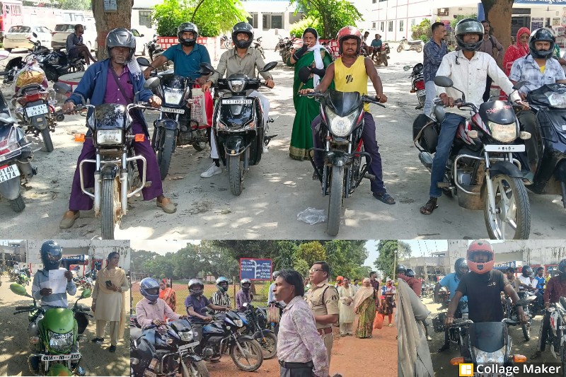 जशपुर में हेलमेट को लेकर पुलिस का बड़ा एक्शन ! 48 घंटे में 5 हजार वाहन चालक रोके, चालान के बजाय दिलाई सुरक्षा की शपथ, “हेलमेट नहीं तो यात्रा नहीं”—जशपुर पुलिस का सख्त संदेश !
