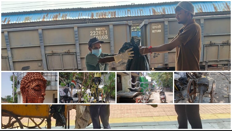 कबाड़ को मिला नया रूप, प्लास्टिक कचरे को रिसाइक्लिंग की राह—बिलासपुर रेल मंडल में ‘स्वच्छता ही सेवा’ अभियान के तहत ‘स्वच्छता ही समृद्धि’ का संदेश, स्टेशनों से रेलवे कॉलोनियों तक बढ़ाई गई जनभागीदारी