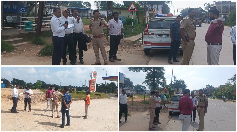 सरगुजा में ब्लैक स्पॉट की जमीनी पड़ताल, पुलिस-परिवहन-NH-PWD की संयुक्त टीम ने रिंग रोड, बनारस रोड सहित प्रमुख दुर्घटना जन्य क्षेत्रों का किया निरीक्षण; सड़क सुरक्षा सुधारों के लिए चिन्हांकन और तैयार की गई संयुक्त रिपोर्ट