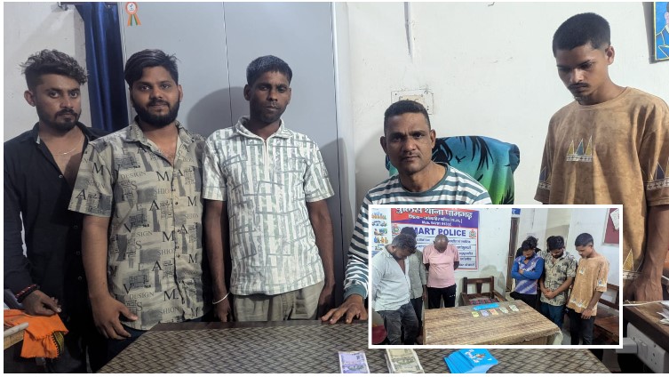 जुए की महफिल पर पुलिस की ताबड़तोड़ रेड, 11 आरोपी रंगे हाथ पकड़े गए; मौके से ₹22,300 नकद, ताश की 52 पत्तियां और 5 बाइक बरामद, जुआरियों पर दर्ज हुआ प्रकरण