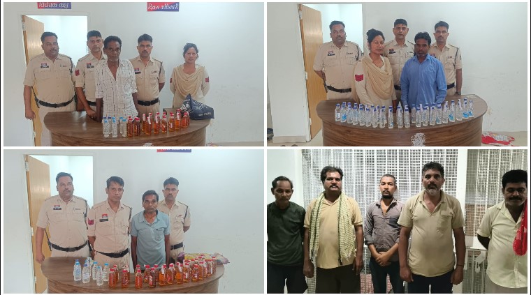 ऑपरेशन आघात में जूटमिल पुलिस का 48 घंटे में बड़ा एक्शन—अवैध शराब के 5 मामलों में 5 आरोपी पकड़े, 315 पाव देशी प्लेन-मसाला व 11 अध्धी समेत 56.605 लीटर शराब जब्त, सार्वजनिक शराबखोरी पर भी 5 पर कार्रवाई