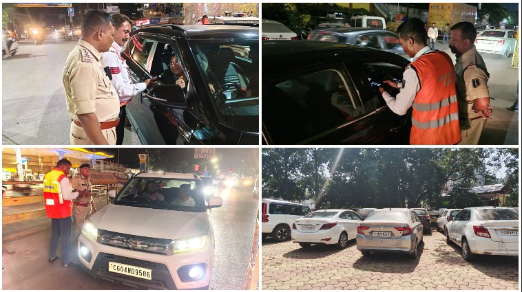 शराब पीकर सड़क पर निकले तो पुलिस से नहीं बचेंगे! रायपुर में रातभर चला विशेष चेकिंग अभियान—48 ड्रंक एंड ड्राइव समेत 80 वाहन चालक पकड़े गए, बाइक-कार से लेकर ट्रक और बस तक पर हुई कार्रवाई