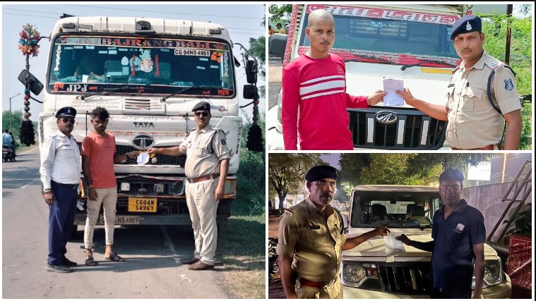 हेलमेट-सीट बेल्ट से लेकर नशे में ड्राइविंग तक दुर्ग पुलिस का कड़ा एक्शन, सड़क दुर्घटना मौतों में 272 से घटकर 195 मामले; 9 महीने में 74,386 बिना हेलमेट और 2,198 शराबी वाहन चालकों पर कार्रवाई