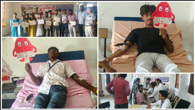 सेवा मेरा योगदान की अनूठी पहल: तपकरा कॉलेज में विद्यार्थियों ने बढ़-चढ़कर किया रक्तदान, जरूरतमंदों की जिंदगी बचाने का दिया संदेश