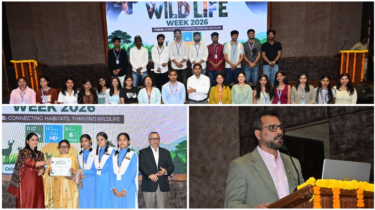 कला, कल्पनाशीलता और रचनात्मक गतिविधियों से विद्यार्थियों ने दिया वन्यजीव संरक्षण का संदेश, नवा रायपुर के अरण्य भवन में वन्यजीव सप्ताह का समापन; शॉर्ट फिल्म और निबंध प्रतियोगिताओं के विजेता हुए सम्मानित, सीड बॉल निर्माण, घोंसलों के प्रतिरूप, वन्यजीव छायाचित्रण और प्रकृति भ्रमण के जरिए युवाओं ने समझा जैव विविधता एवं प्राकृतिक आवासों के संरक्षण का महत्व
