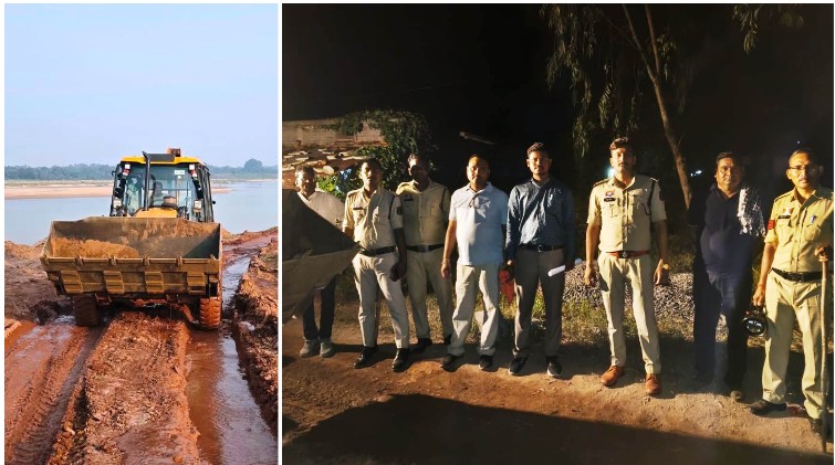 रेत माफियाओं पर शिकंजा कसने उतरा प्रशासन, जांजगीर-चांपा में एक साथ 8 वाहन जब्त! नवापारा में अवैध उत्खनन करते मिली जेसीबी, पीथमपुर में हसदेव नदी से रेत परिवहन करते 7 ट्रैक्टर पकड़े गए
