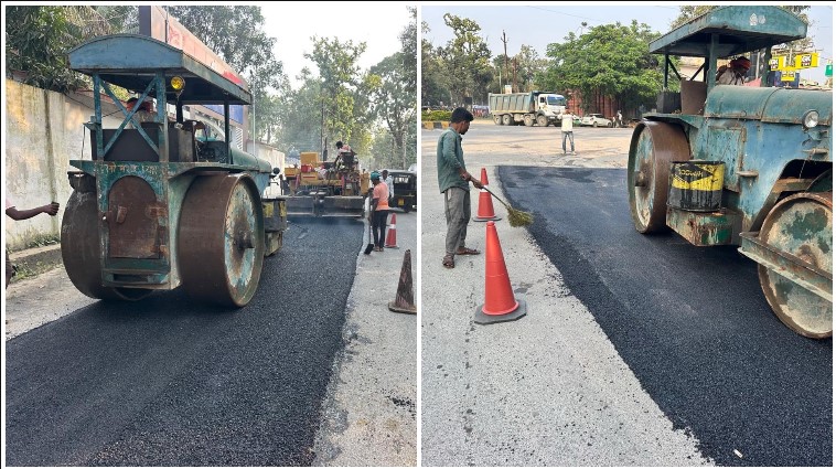 अंबिकापुर की बदहाल सड़कों को सुधारने के लिए PWD ने तेज किया काम, महामाया चौक से लरंग साय चौक तक मरम्मत शुरू; दिसंबर तक 150 किलोमीटर मार्गों को दुरुस्त करने का लक्ष्य, खर्च होंगे 3 करोड़ रुपये!