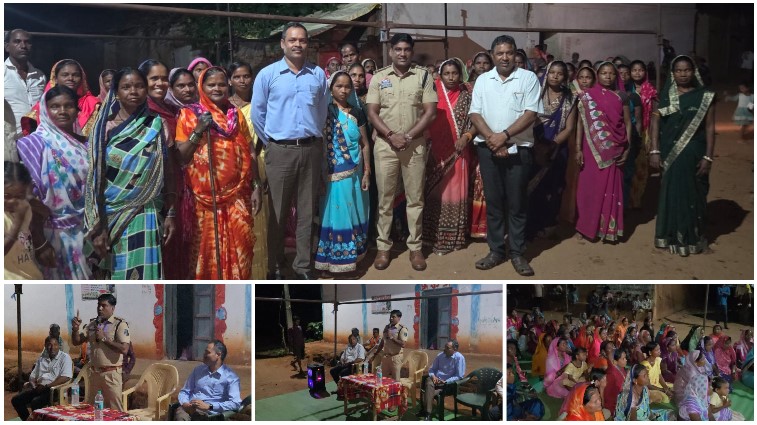 अब नशे के खिलाफ गांव वालों ने खोला मोर्चा! घरघोड़ा के चारमार में पुलिस के साथ ग्रामीण भी मैदान में उतरे, युवाओं और परिवारों को नशे से बचाने उठाई आवाज़