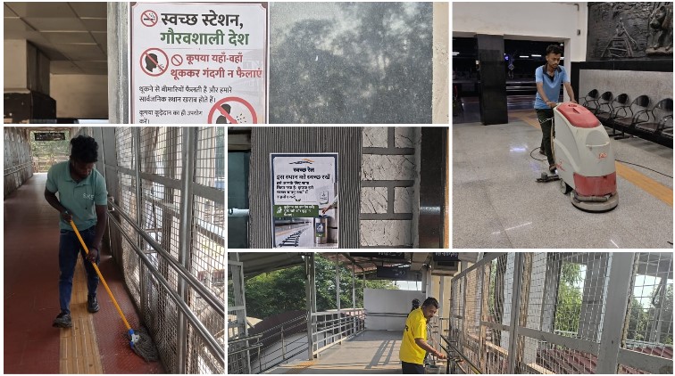 स्वच्छता अभियान में रेलवे का सख्त संदेश—दीवारों पर पोस्टर चिपकाने, खुले में थूकने और कचरा फैलाने वालों की खैर नहीं! बिलासपुर मंडल के स्टेशनों से हटाए गए बैनर, स्टिकर और दाग-धब्बे