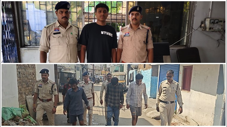 क्रिकेट बैट से सिर पर ताबड़तोड़ वार, जानलेवा हमले के आरोपी के पास मिली पिस्टल! रायपुर के गुढ़ियारी में सनसनीखेज मामला, मुख्य आरोपी कुणाल सिंह समेत 3 गिरफ्तार—मोटरसाइकिल भी जब्त