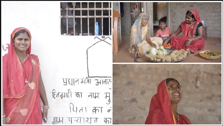 कभी बैनर की दीवारों के सहारे गुजरती थी जिंदगी, आज पक्के घर में संवर रहे बेटियों के सपने! आशा की बदली जिंदगी की कहानी