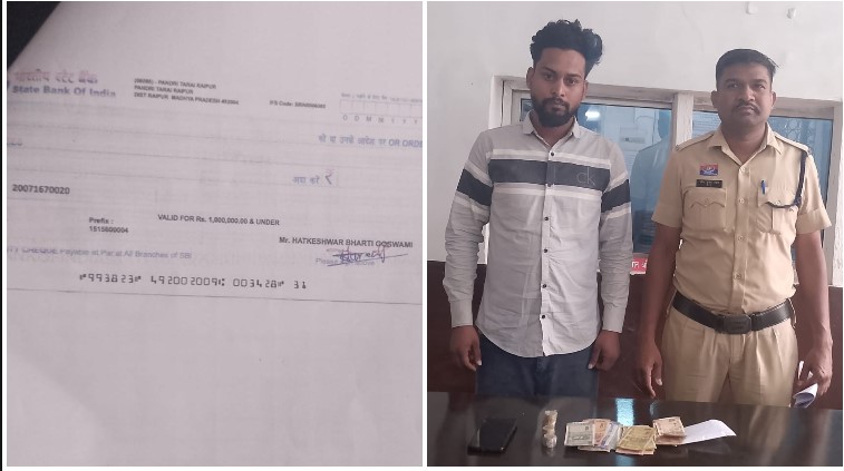 फैंसी स्टोर की आड़ में सट्टा पट्टी का खेल, उधर वसूली के लिए धमकी और चेक लेने का आरोप! पुलिस की दबिश में ₹2,385 नकद, मोबाइल और बैंक चेक जब्त