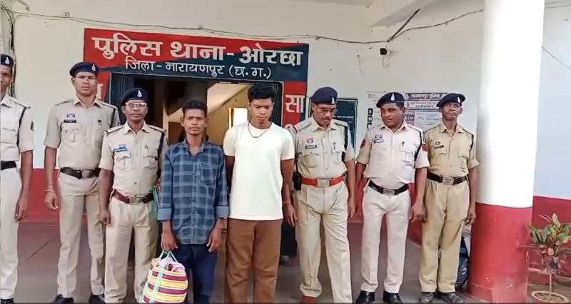 ओरछा पुलिस की कार्रवाई से अवैध शराब परिवहन का मामला उजागर, 18.360 बल्क लीटर देशी मदिरा और मोटरसाइकिल समेत 16,360 रुपये की सामग्री जब्त, दो आरोपी गिरफ्तार.